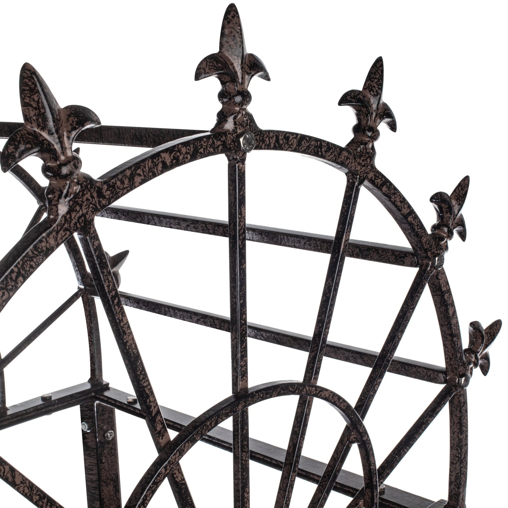 H Potter decorative crown detail on flowering vine obelisk trellis