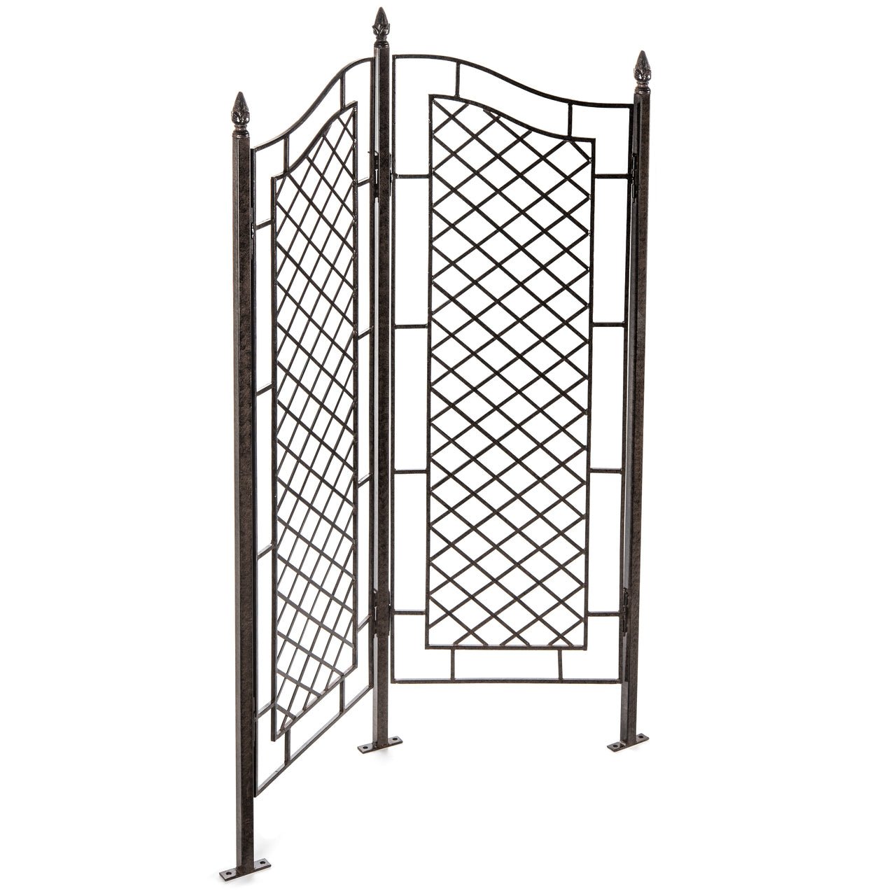 Side view H Potter wrought iron trellis, durable construction