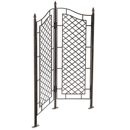 Side view H Potter wrought iron trellis, durable construction