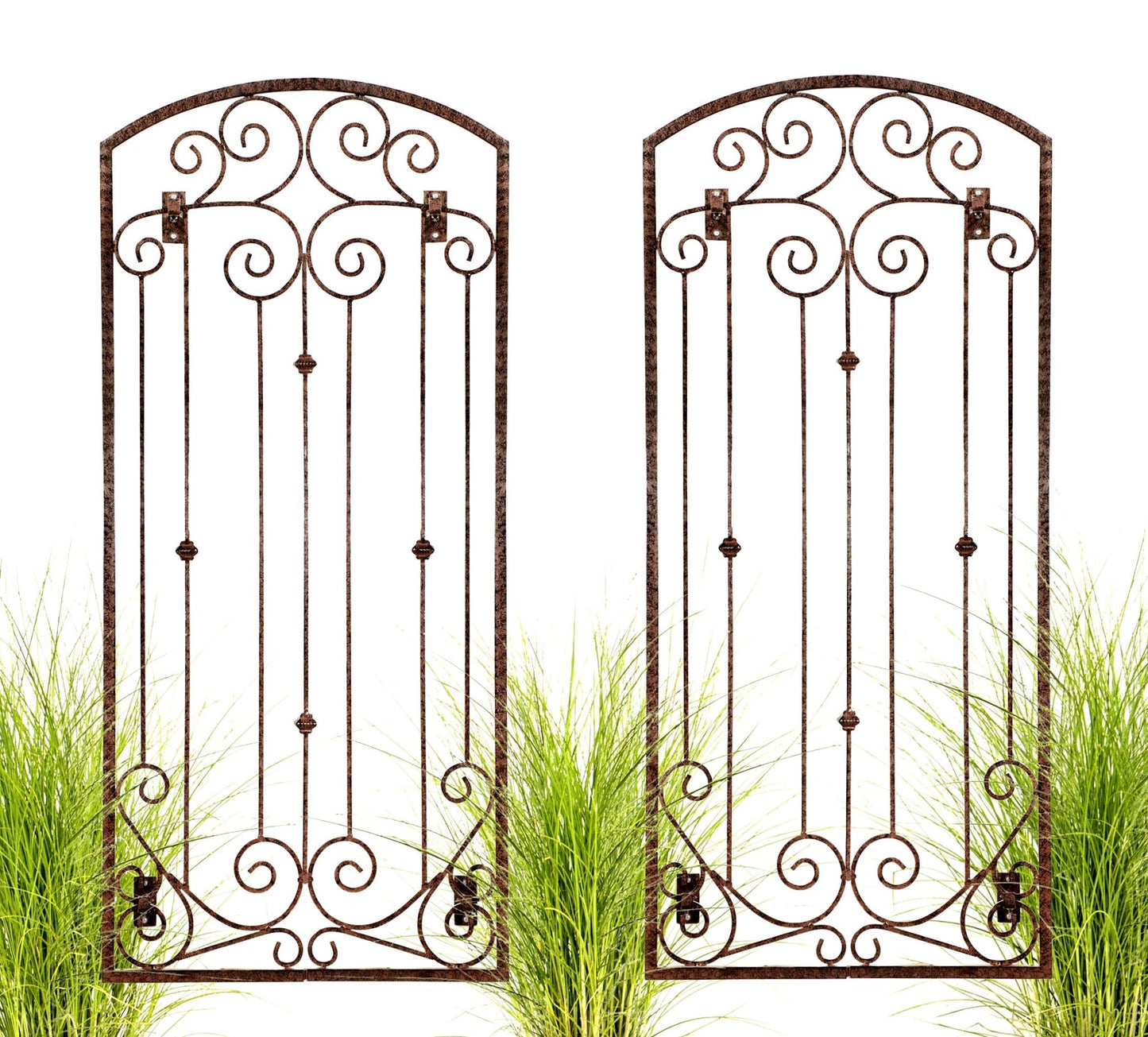 h potter set of 2 lenox wall trellises on white