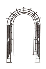Large Garden Arbor Trellis Arch 96” Iron | H Potter