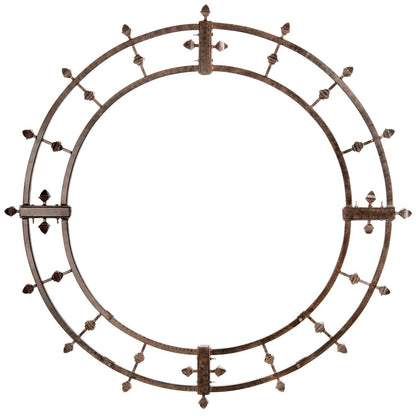 H Potter GAR579 round metal garden trellis assembled for garden installation