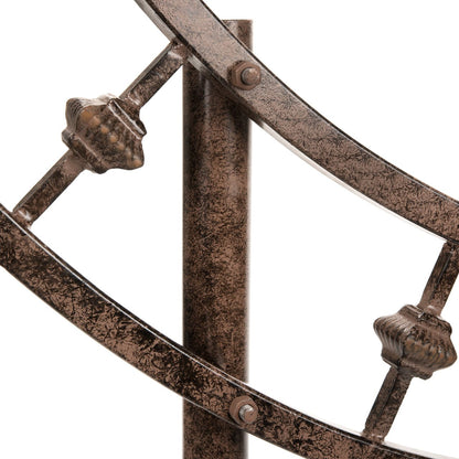 Close-up detail of iron craftsmanship on H Potter round garden trellis GAR579