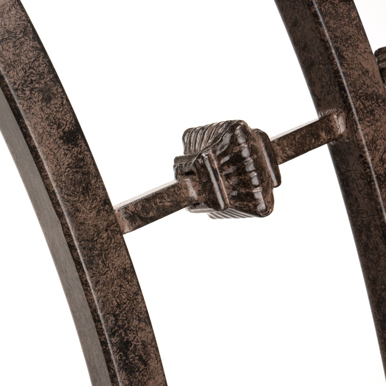 Close-up detail of iron craftsmanship on H Potter round garden trellis GAR579