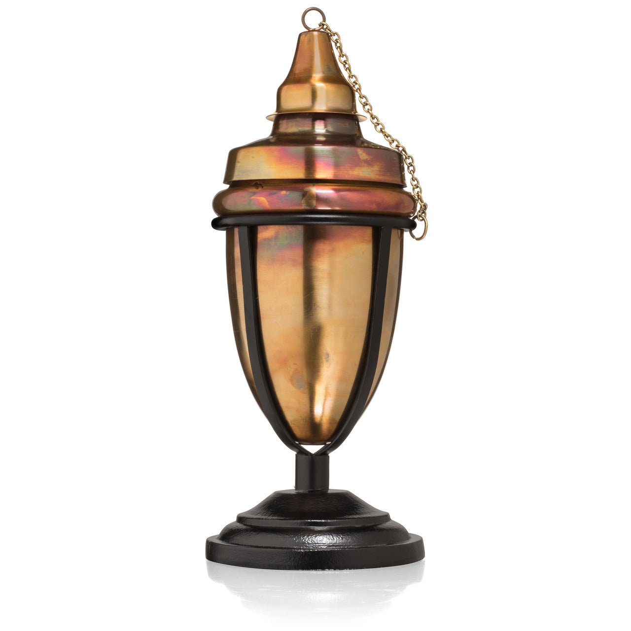 H Potter Rustic Table Top Patio Torch front view