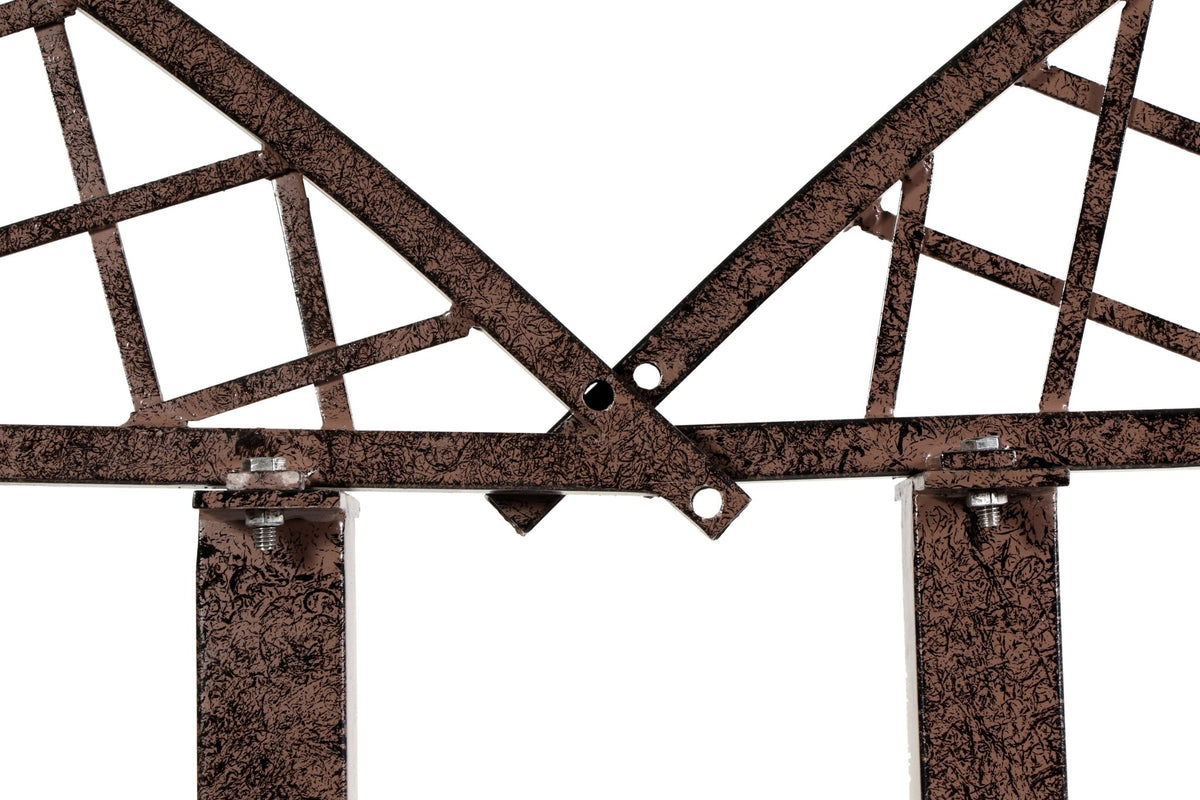 H Potter Metal Garden Trellis Large Heavy Duty Screen Set of Two roof view