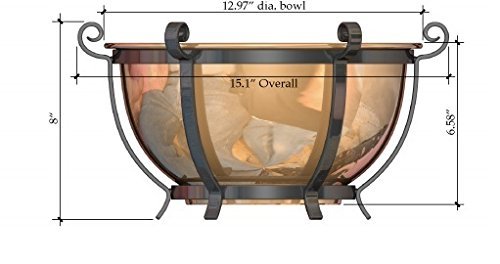 H Potter Large Hanging Garden Planter Balcony Patio Deck dimensional drawing