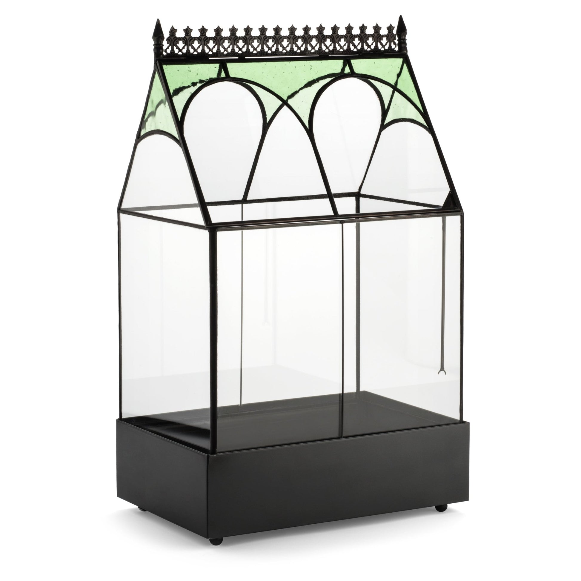 H Potter vintage green Wardian Case Terrarium Planter Container hero image